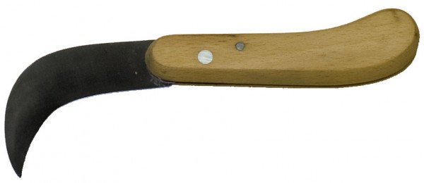Sichelmesser mit Holzgriff